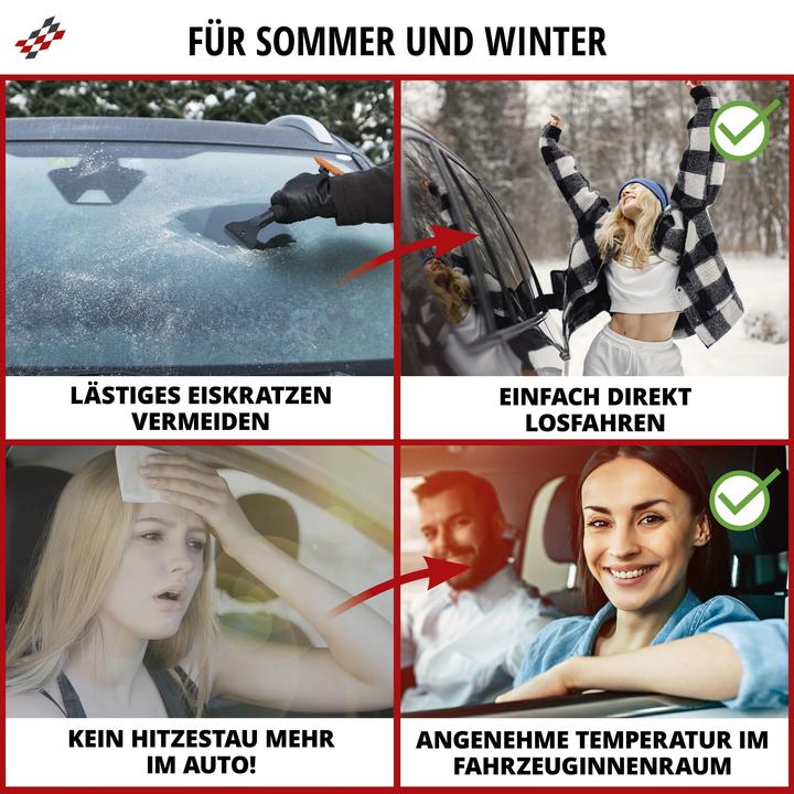 Actual product image Walser Auto-Sonnenschutz, PKW-Thermoschutz, Autoscheiben-Abdeckung 230x110 cm