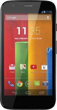 Actual product image Motorola Moto G (16 GB, Black, 4.50", 3G)