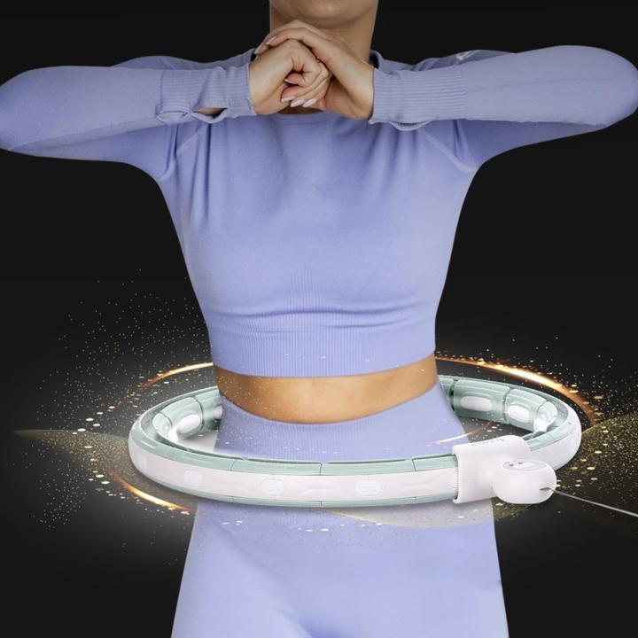 Image du produit HMS Hula Hop HHM15 avec aimant et poids vert + compteur (100 cm, 1500 g)