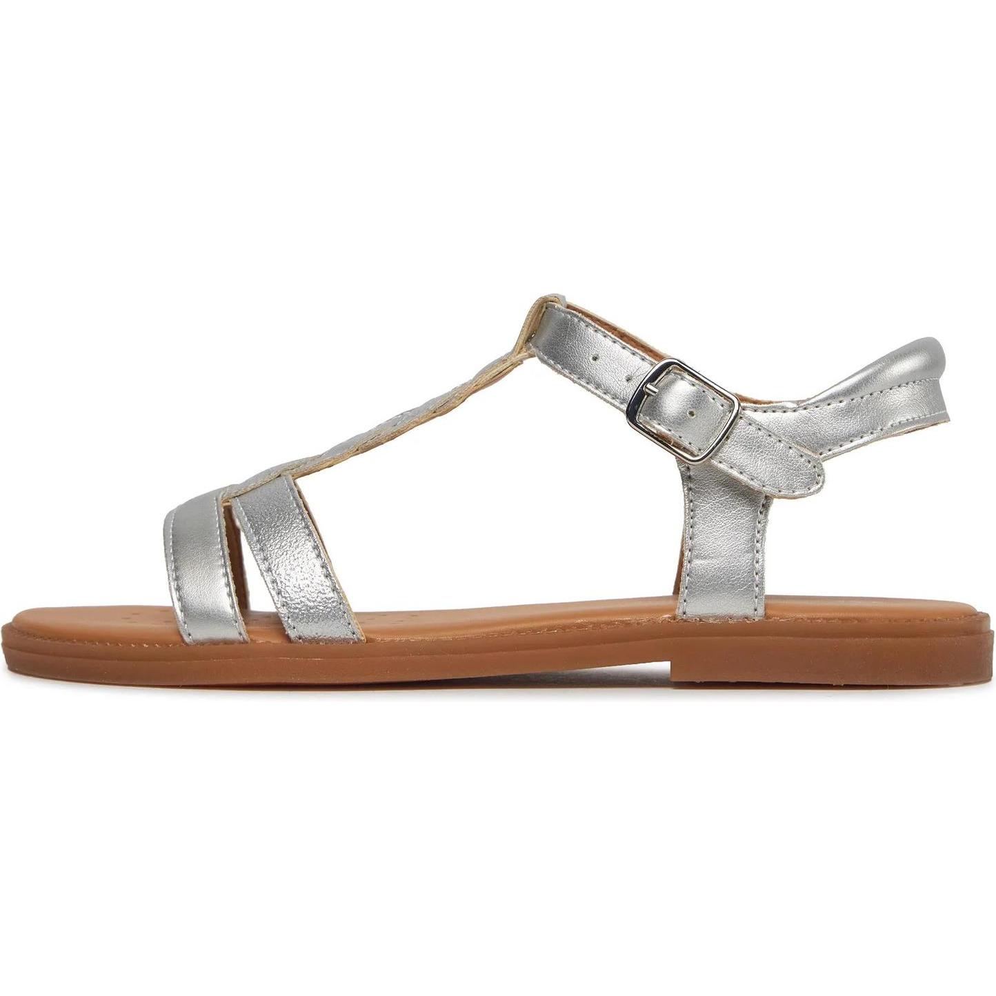 Geox, Damen, Sandalen, sandalen für mädchen karly, Silber, (30)