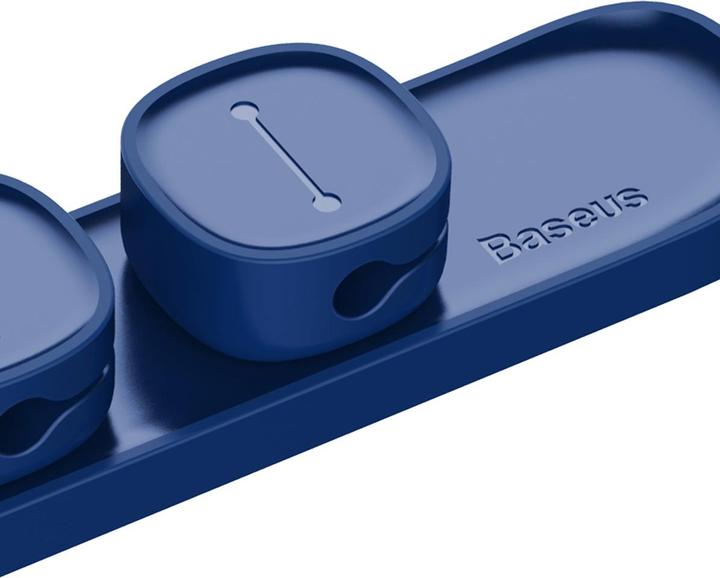 Actual product image Baseus Peas Cable Clip Blue