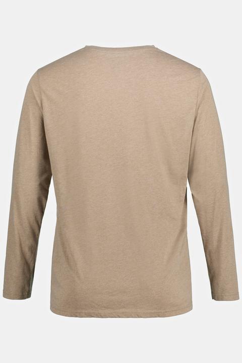 Produktbild JP1880 Henley, Basic, Shirt, Langarm, Knopfleiste, bis 8XL (6XL)