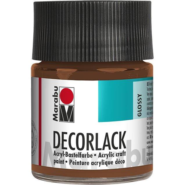 Hobby2you, Colore + Vernice per fai da te, Decorlack 50ml 047 lys brun /05 (50 ml)