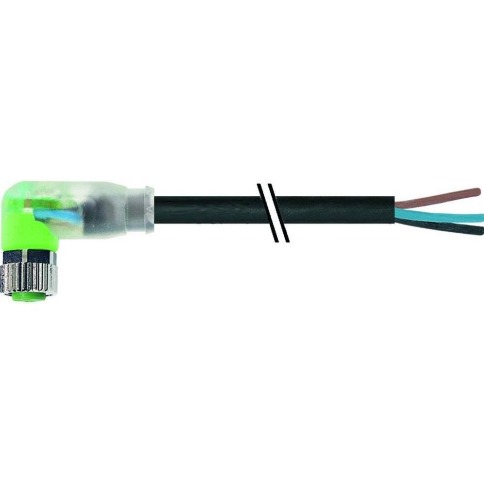Murr Elektronik 7000-08121-6500500 Sensor-/Aktor-Steckverbinder, unkonfektionier, Elektronikkabel + Stecker, Schwarz