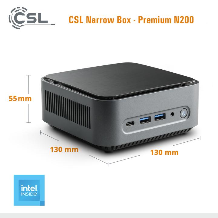 Produktbild CSL Narrow Box (Intel N200, 32 GB, 2000 GB, Intel UHD Graphics)