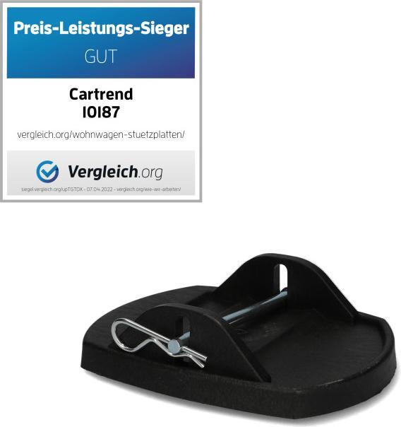 Actual product image Cartrend Support plates with metal studs pack of 4
