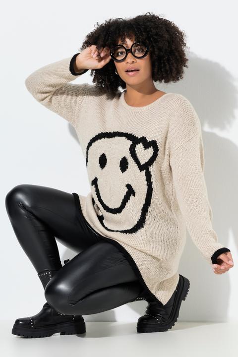 Produktbild Angel of Style Pullover, A-Linie, Smiley, Saum hinten länger (42, 44)
