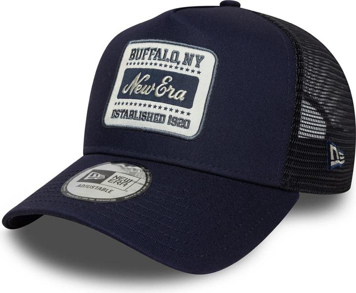 Produktbild New Era A-Frame Mesh Trucker Cap - Brand Patch Navy (One Size)
