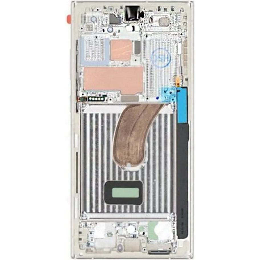 Samsung Galaxy S23 Ultra S918 LCD Frame - Cream (Galaxy S23 Ultra), Mobilgerät Ersatzteile