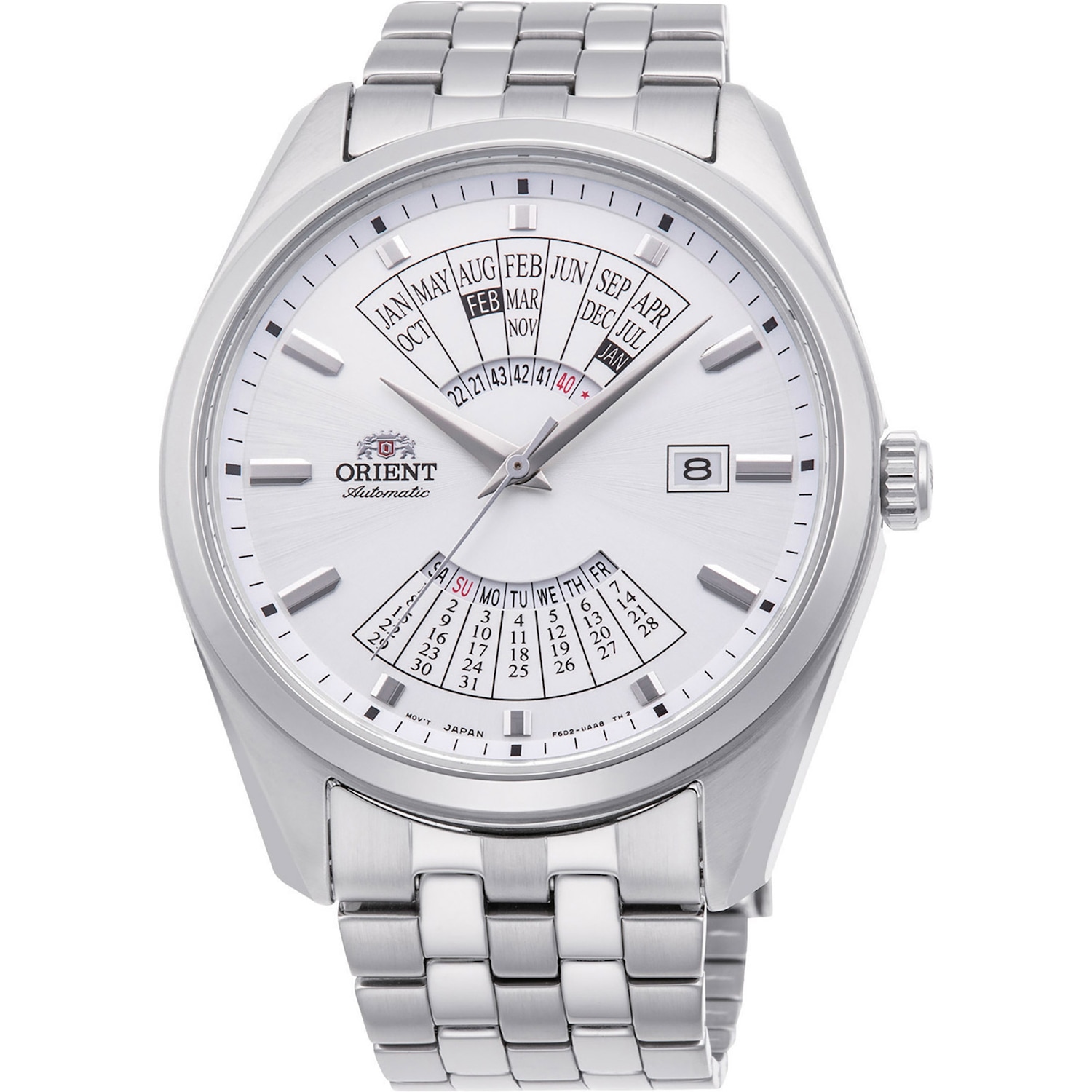 Orient, Armbanduhr, Contemporary Multi Year Calendar - RA-BA0004S10B, Silber, (43 mm)