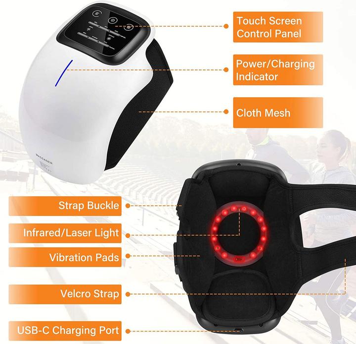 Actual product image Forthiq wireless knee massager