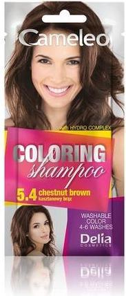 Produktbild Delia Cosmetics Cameleo Färbeshampoo Kastanienbraun 40ml 5.4 (40 ml, Flüssiges Shampoo)