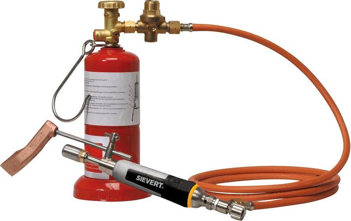 Actual product image Sievert Soft soldering unit Pro 95 Titanium with accessories cranked