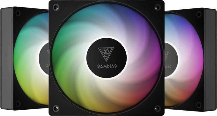Gamdias NOTUS M1-1203 ARGB 3-pack| Ventola per case - Ventola per case - 1.600 rpm (120 mm, 3x)