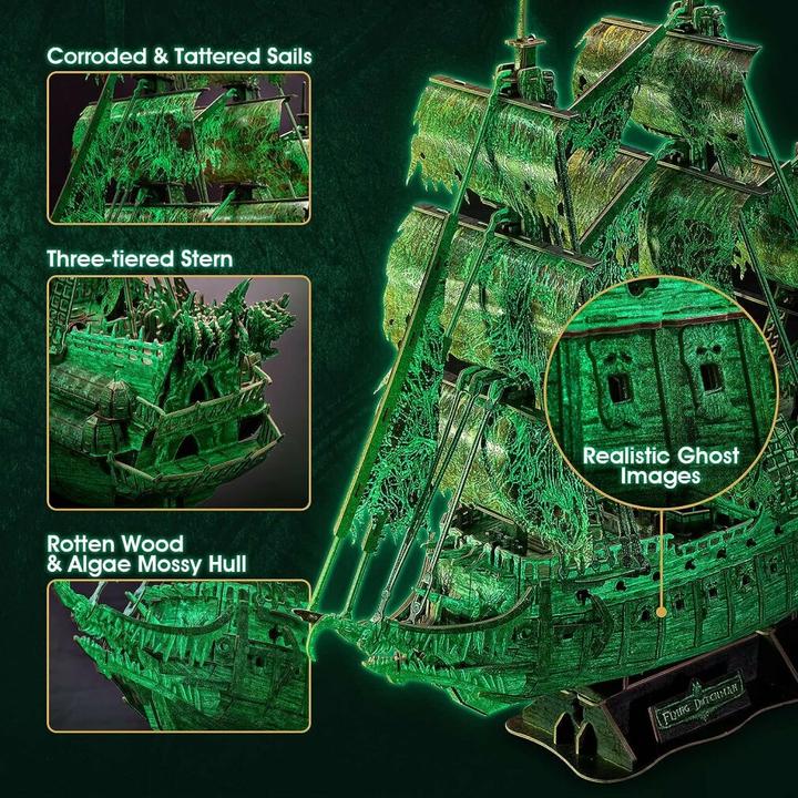 Actual product image Cubicfun Puzzle 3D Latający Holender świecący w ciemności (360 pieces)