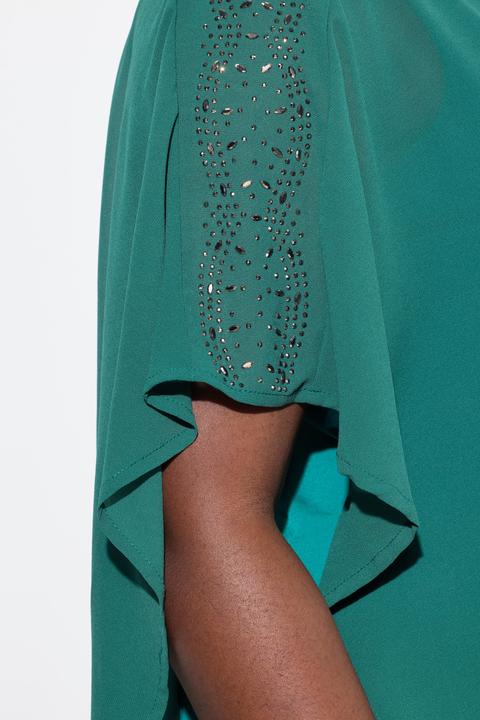 Actual product image Ulla Popken Chiffon Cape Dress (56)
