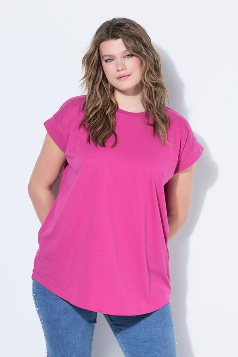 Actual product image Studio Untold Cap Sleeve Rounded Hem Tunic Tee (50)