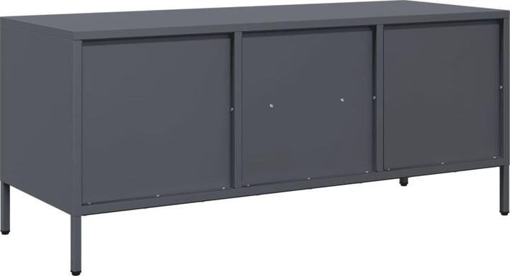 Produktbild vidaXL TV Schrank Fernsehtisch Fernsehschrank Lowboard TV Möbel Anthrazit Stahl (101.5 x 39 x 43.5 cm)