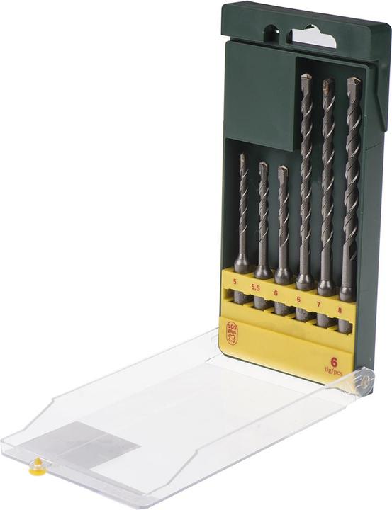 Image du produit Bosch Professional Zubehör Jeu De 6 Forets Sds En Boîtier (8 mm, 5,5 mm, 7 mm, 6 mm, 5 mm)