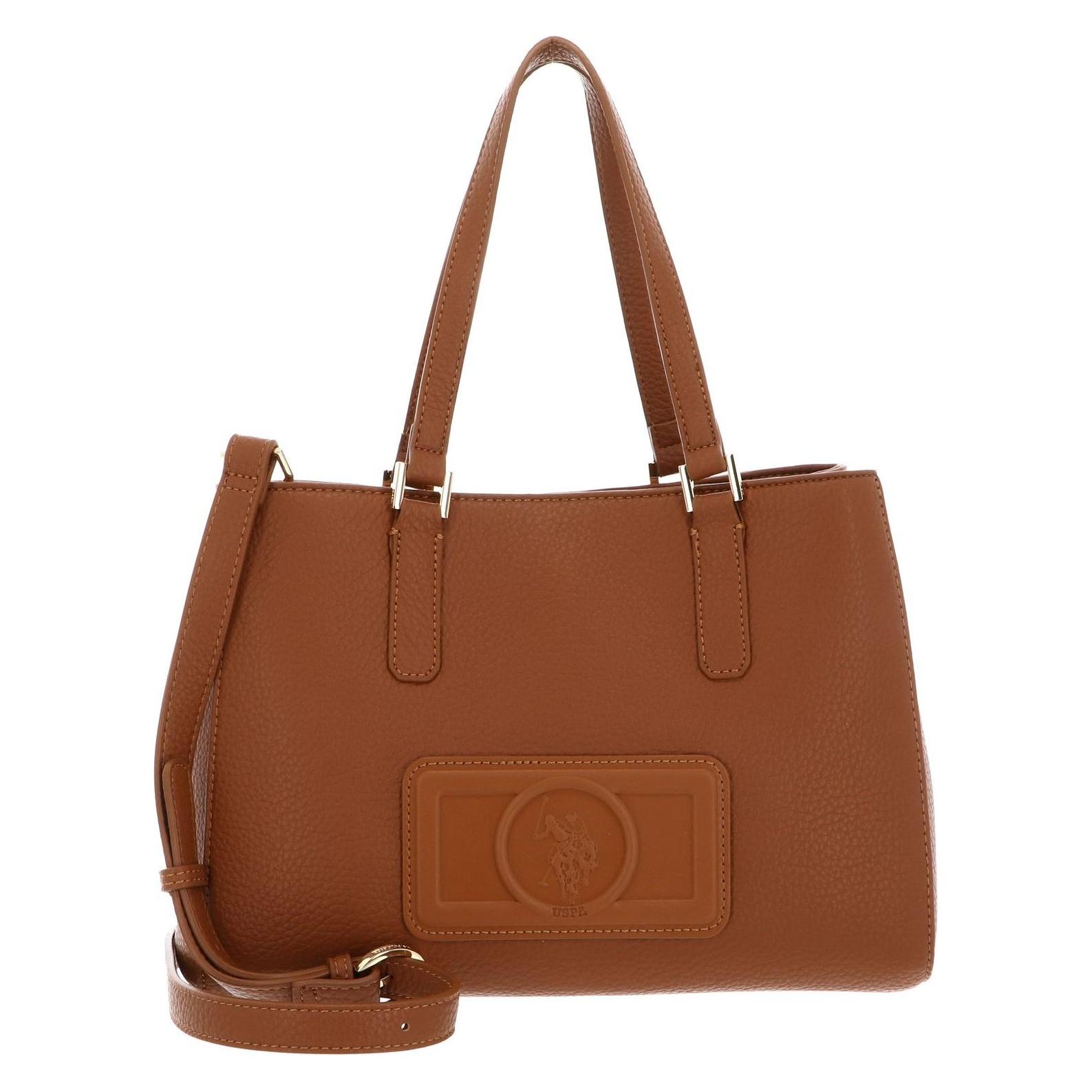 U.S. Polo, Damen, Handtasche, Manipur Double Handle Bag, Braun