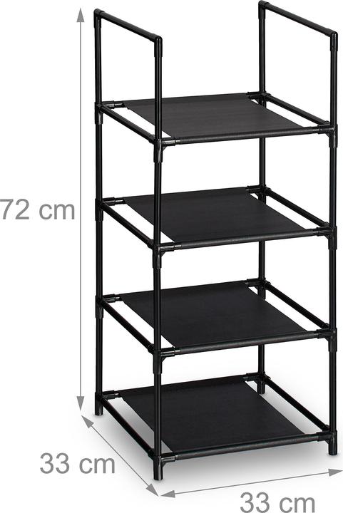Image du produit Relaxdays Gamme-à-chaussures (33 x 33 x 72 cm)