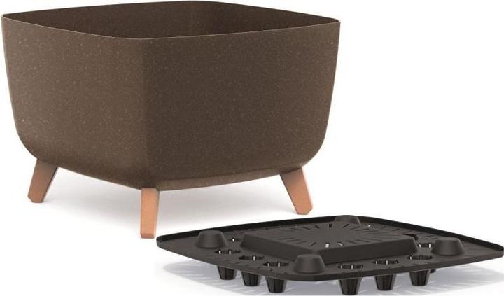 Immagine prodotto Prosperplast Gracia Square Eco Wood Flower Pot 39x39cm Coffee (39 x 61 x 27 cm)