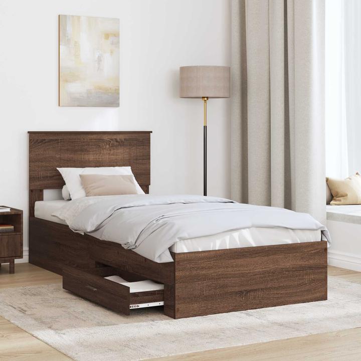 Actual product image vidaXL Modernes Bett (90 x 190 cm)