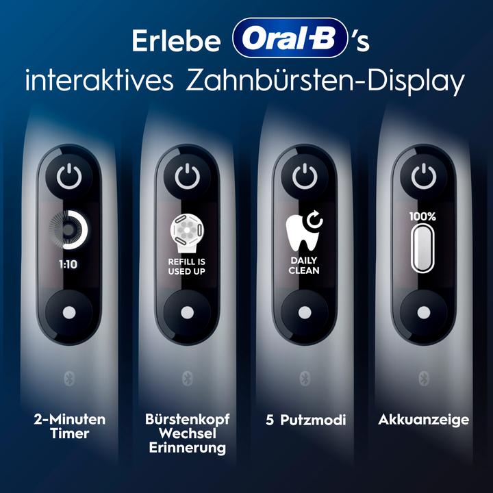 Image du produit Oral-B Elektrische Zahnbürste iO Series6 Grey Opal (Brosse à dents oscillo-rotative)