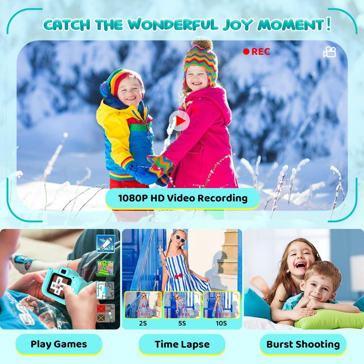 Image du produit Activity Board Appareil photo numérique pour enfants, caméra d'action étanche