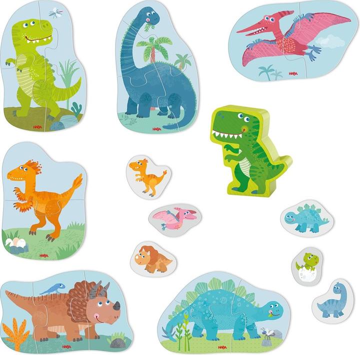Immagine prodotto Haba 6 primi puzzle di dinosauri (18 pezzi)