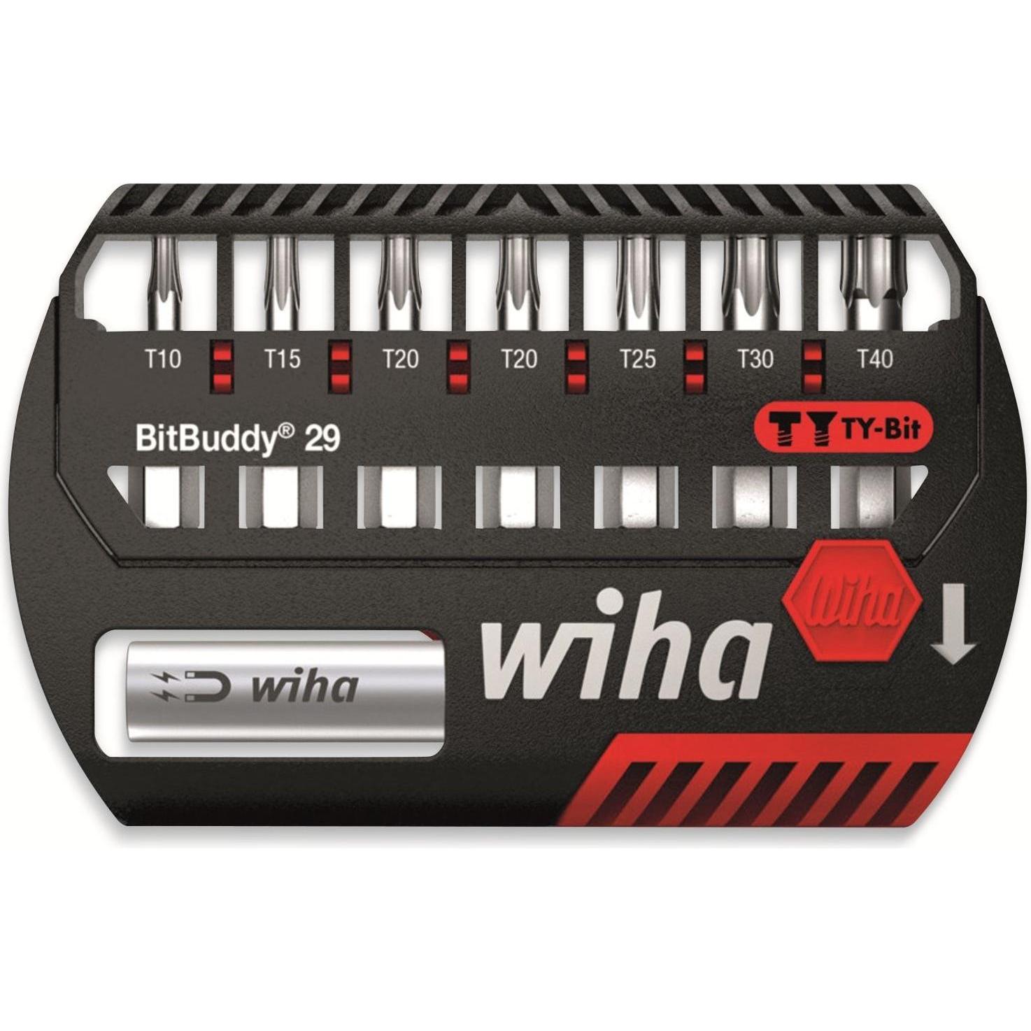 Wiha, Bits, Bit Set BitBuddy 8tlg TY-Bit 29 mm TORX 1/4" C6,3 Schraubanwendungen Impact- & Schlagschrauber (Innensechsru...
