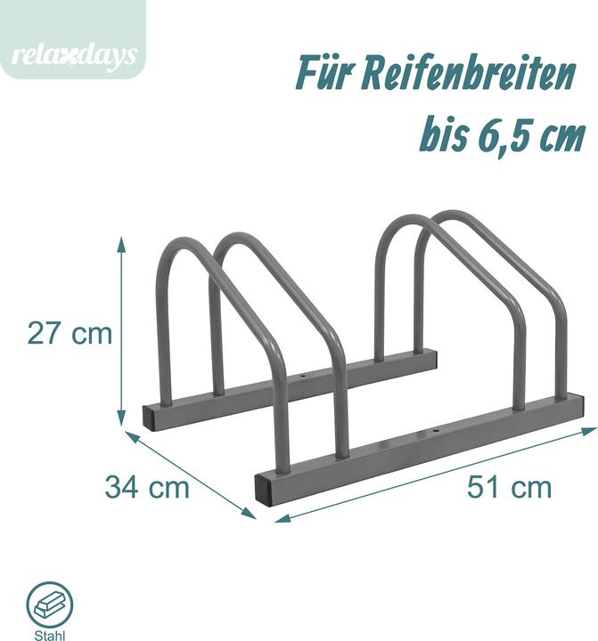 Image du produit Relaxdays support vélo