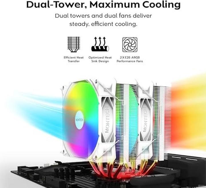 Produktbild Montech NX600 ARGB White (160 mm)