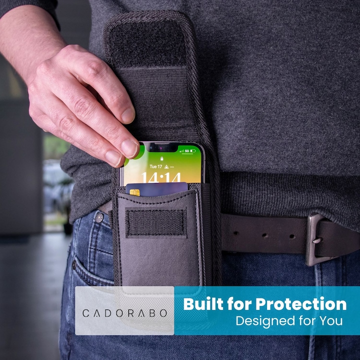 Produktbild Cadorabo Universale Schutzhülle Tasche mit Gürtelclip (Samsung Galaxy XCover 6 Pro)