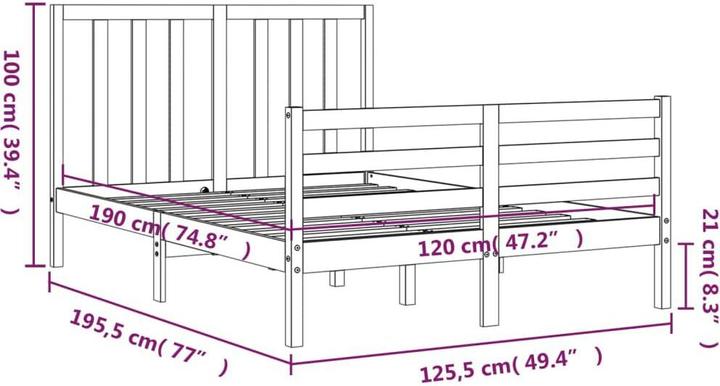 Produktbild vidaXL Catarina (120 x 190 cm)