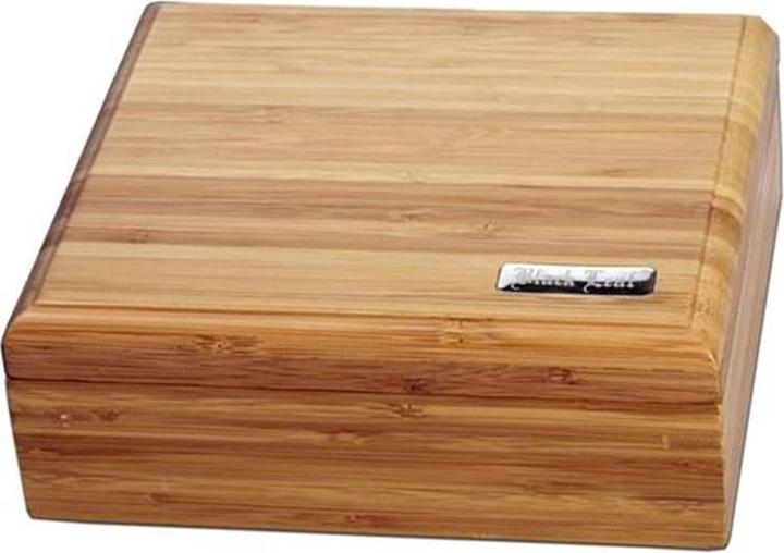 Actual product image Black Leaf Stoner Box Bamboo 180x165x58mm