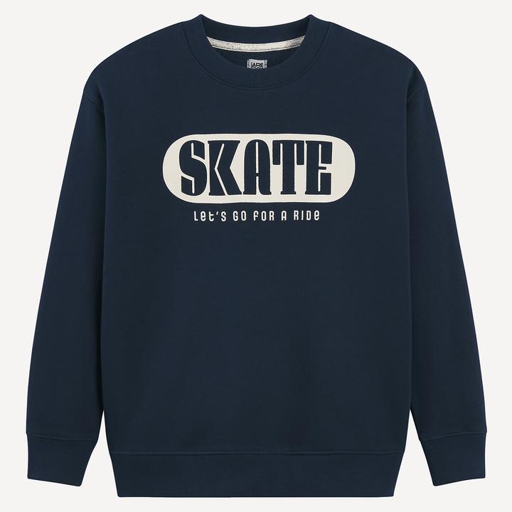 Actual product image La Redoute Collections Sweatshirt mit Rundhals und Message (128)