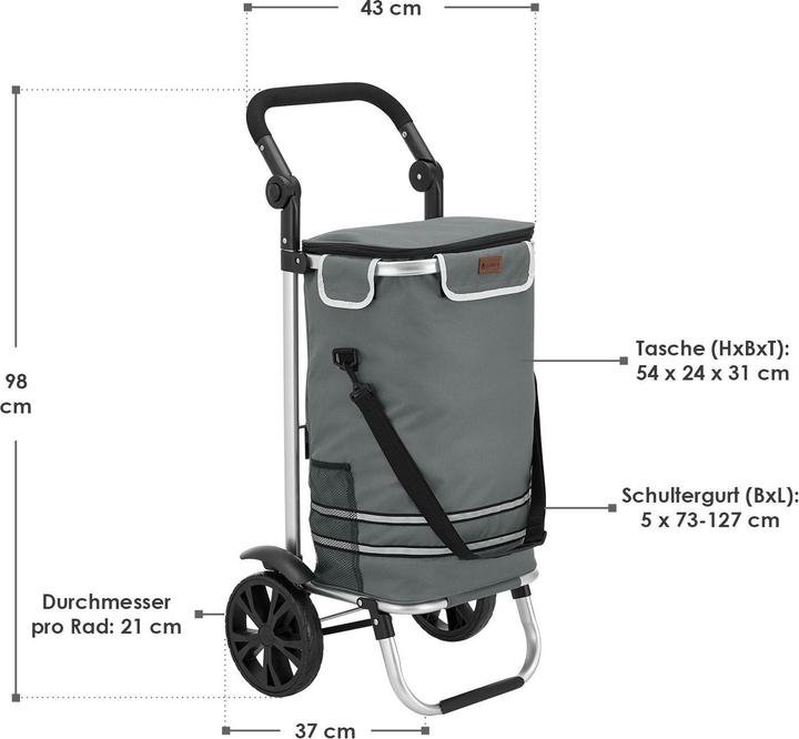 Produktbild Juskys 3in1 Einkaufstrolley