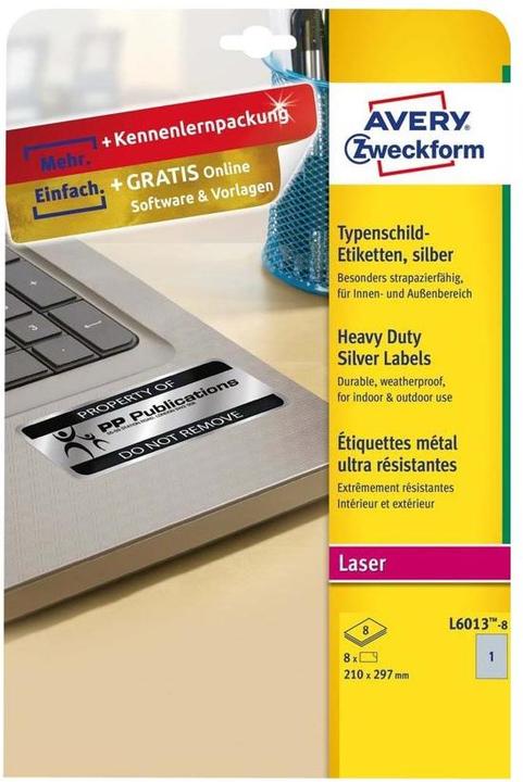 Actual product image Avery Nameplate labels