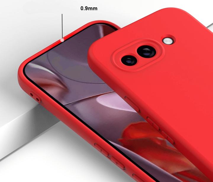 Actual product image Cover-Discount Google Pixel 9a - Silikon Gummi Hülle mit Riemen (Google Pixel 9a)