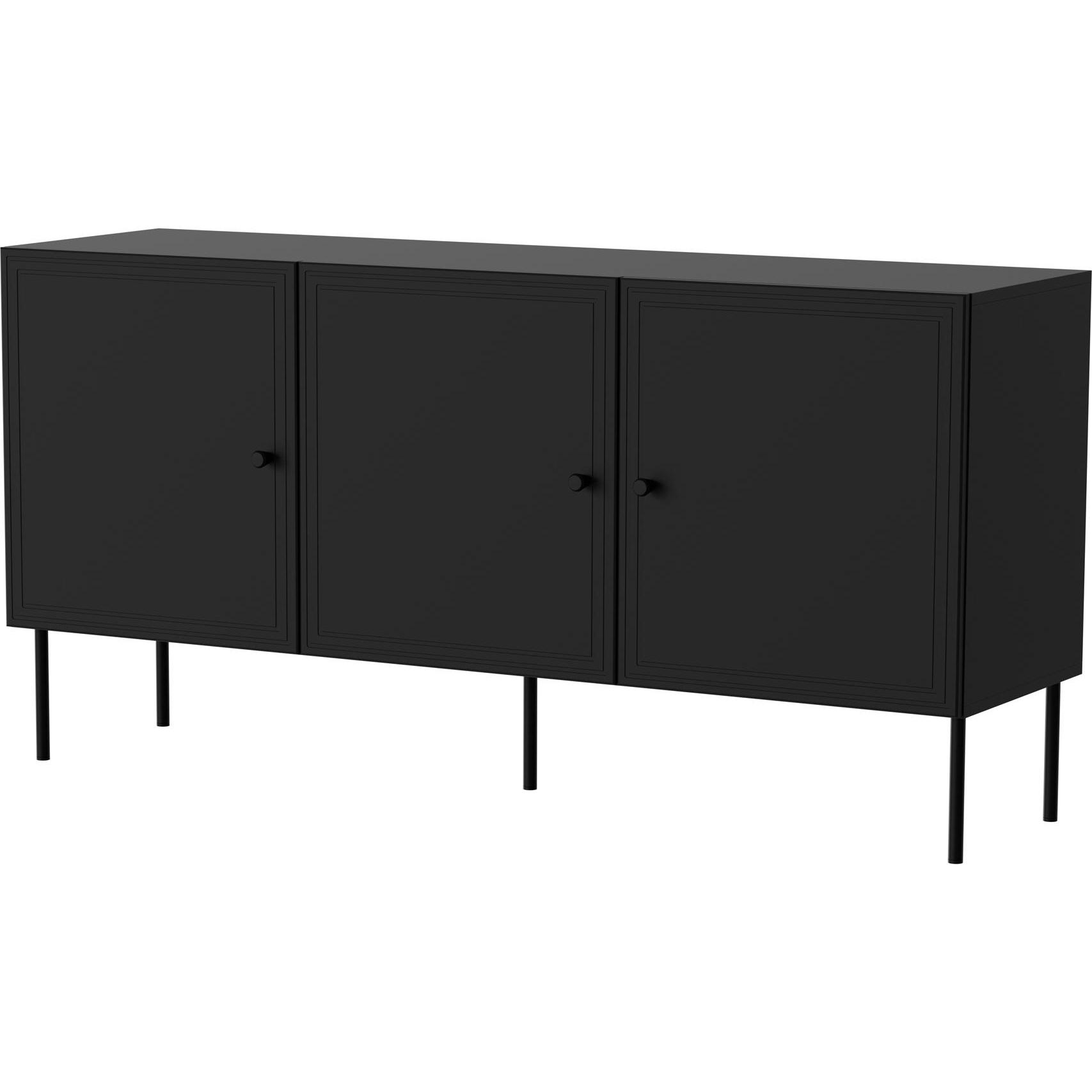 Cama, Kommode + Sideboard, 3D chest of drawers PALAZZO BIS 151x40x75 matte black