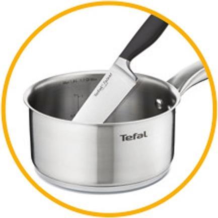 Image du produit Tefal Héros (20 cm, Cocotte + faitout, Casserole, Acier inoxydable)