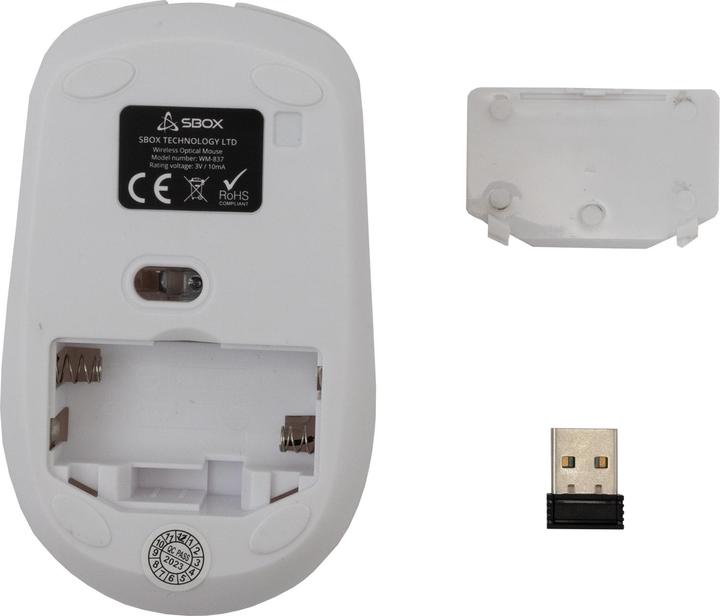 Image du produit Sbox WM-837 Blanc (Sans fil)
