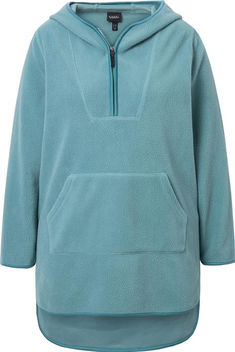 Actual product image Ulla Popken Teddy Fleece Hooded Zip Neck Sweatshirt (42, 44)