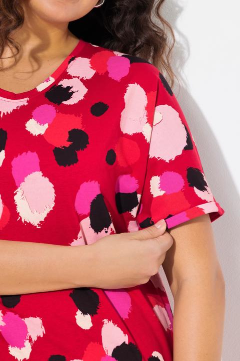 Actual product image Ulla Popken Polka Dot Short Sleeve Tee (46, 48)