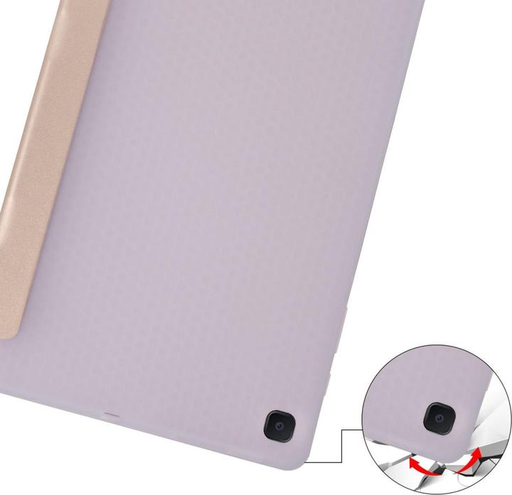 Produktbild König Design Schutz Tablet Hülle für Samsung Galaxy Tab S6 Lite Case Cover Tasche Etuis Gold (Galaxy Tab S6 Lite)