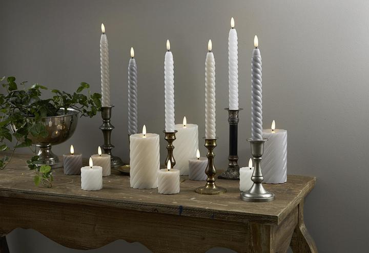 Productafbeelding Star Trading LED pilaarkaars Pack of 2 Flame Swirl (2 x)