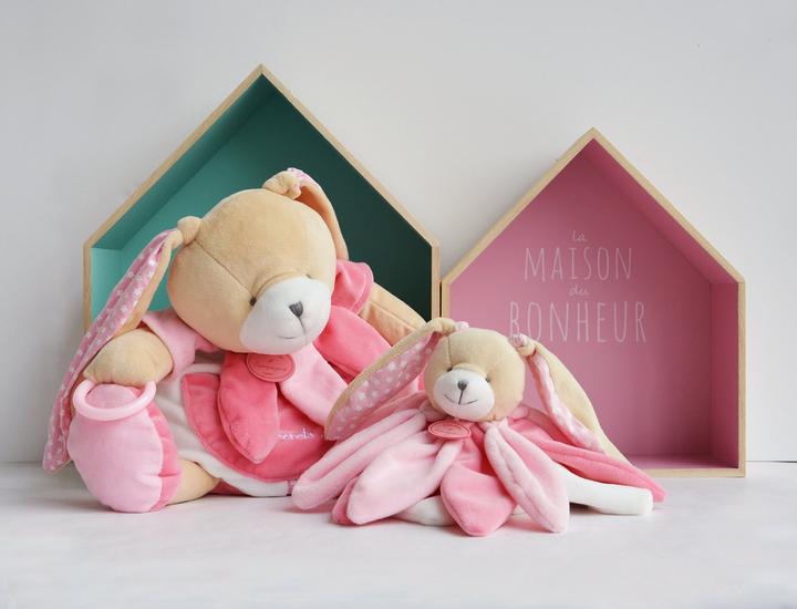 Actual product image Doudou et Compagnie Plush bunny puppet Doudou