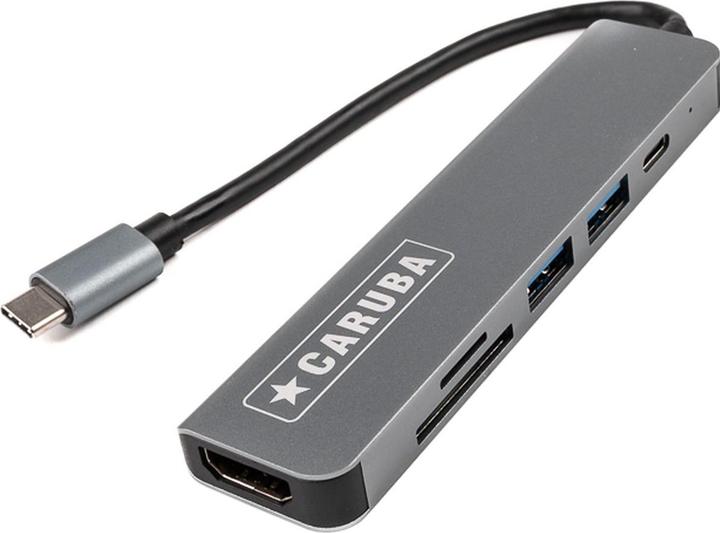 Productafbeelding Caruba 6 in 1 USB C-hub (USB-C, 6 ports)