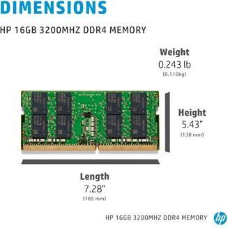 Produktbild HP DDR4 Modul 16 GB (1 x 16GB, 3200 MHz, DDR4-RAM, SO-DIMM)
